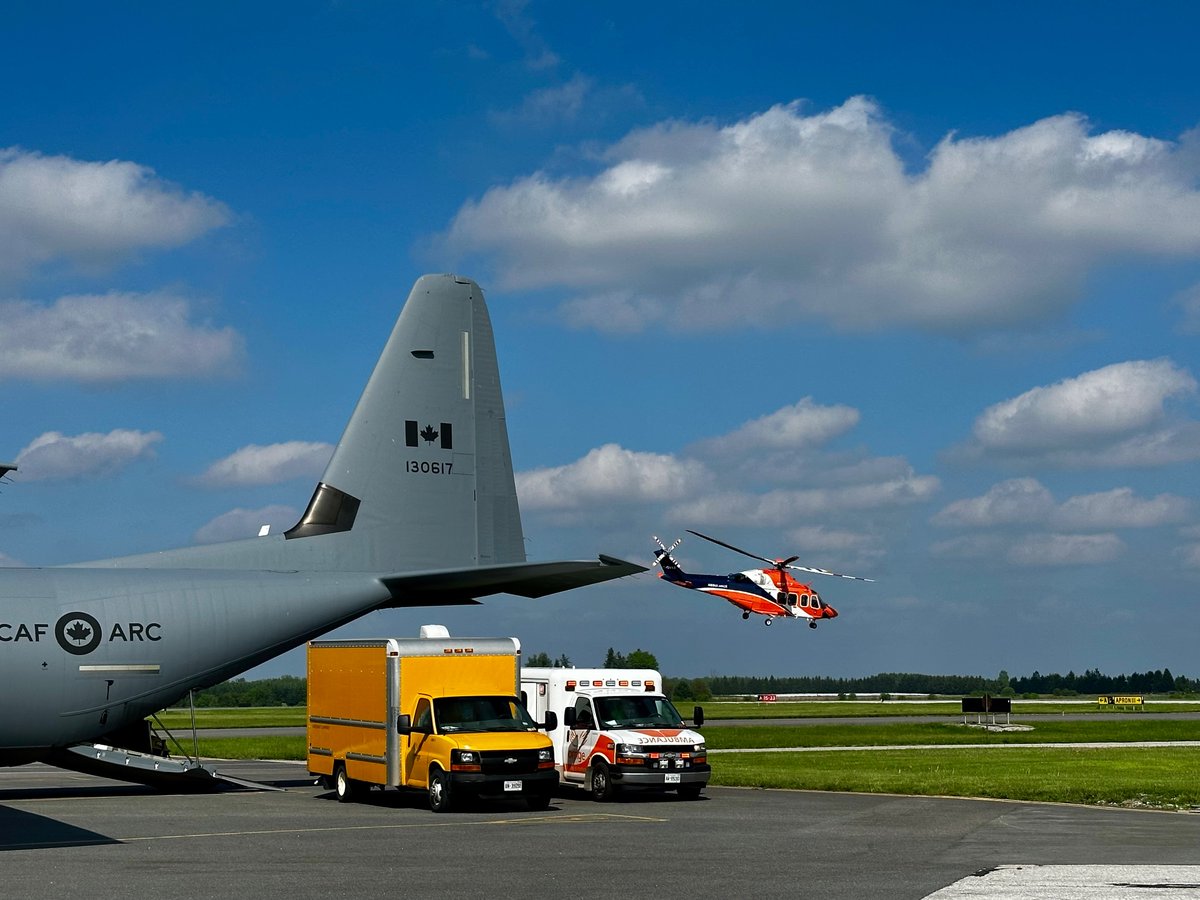 Congrats to the <a href="/Ornge/">Ornge</a>  special ops team and the CAF on the successful movement of a simulated highly infectious patient from Alberta to London Health Sciences Centre!  #Ex Toxic Serpent.