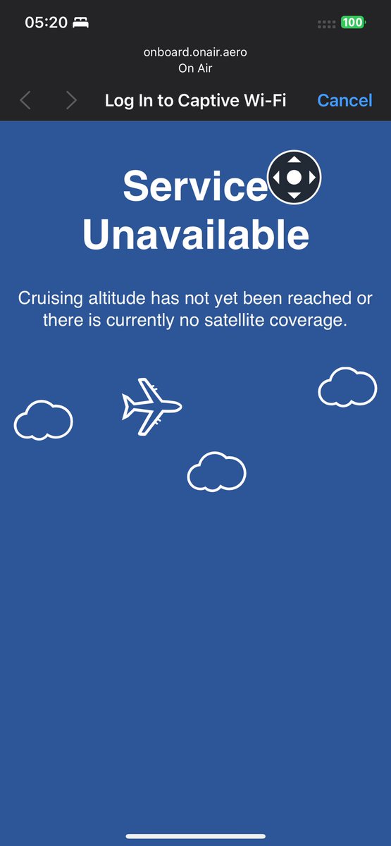 emoret's tweet image. What's the point advertising inflight WiFi if you guys can't make it work?⁦@_Frenchbee⁩ BF727