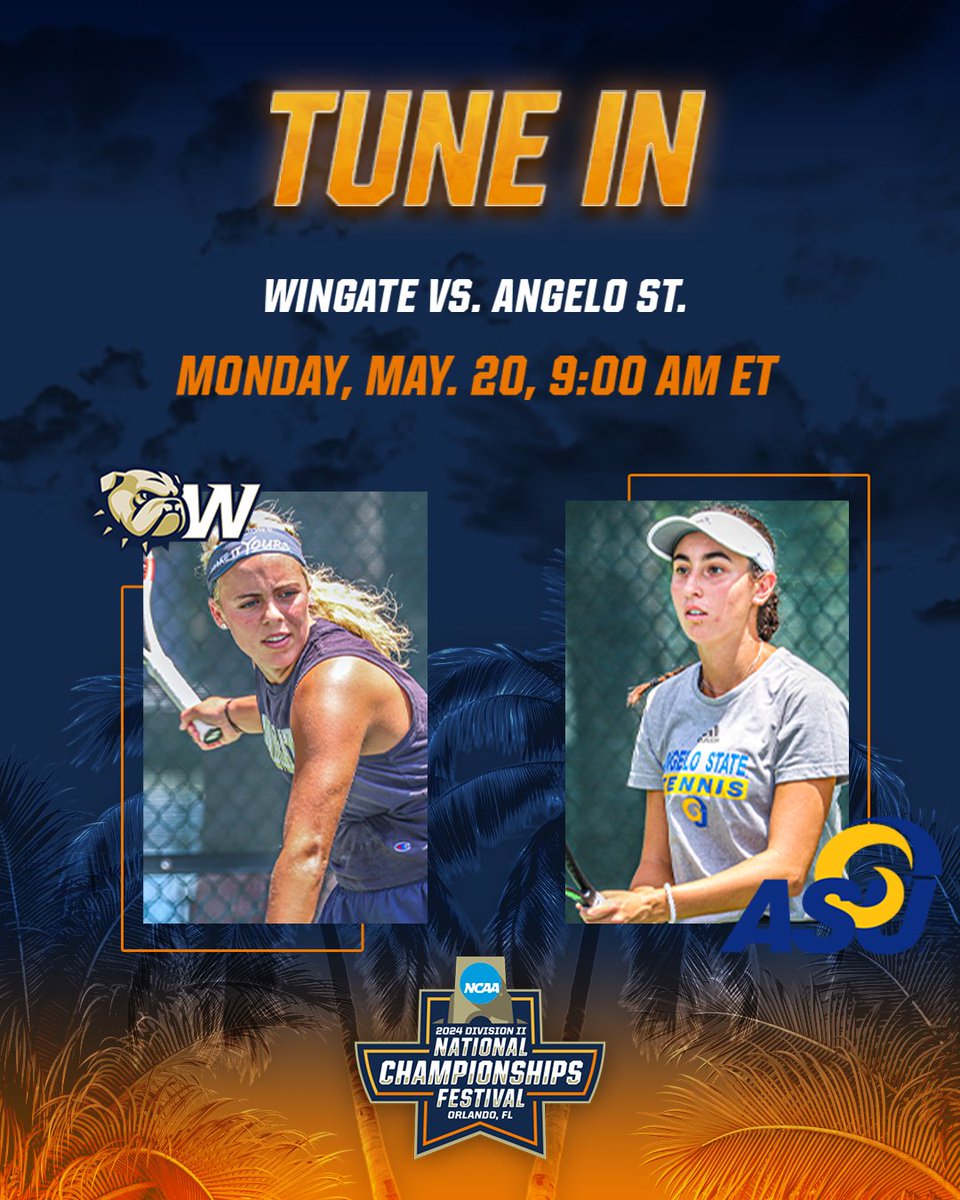 Match 4 is 4⃣ @WU_Bulldogs against 1⃣3⃣ @angeloathletics in the First Round of in the first round of #D2WTEN. 🎾 on.ncaa.com/D2WTENsp 📊 on.ncaa.com/D2WTENm4 #D2Festival