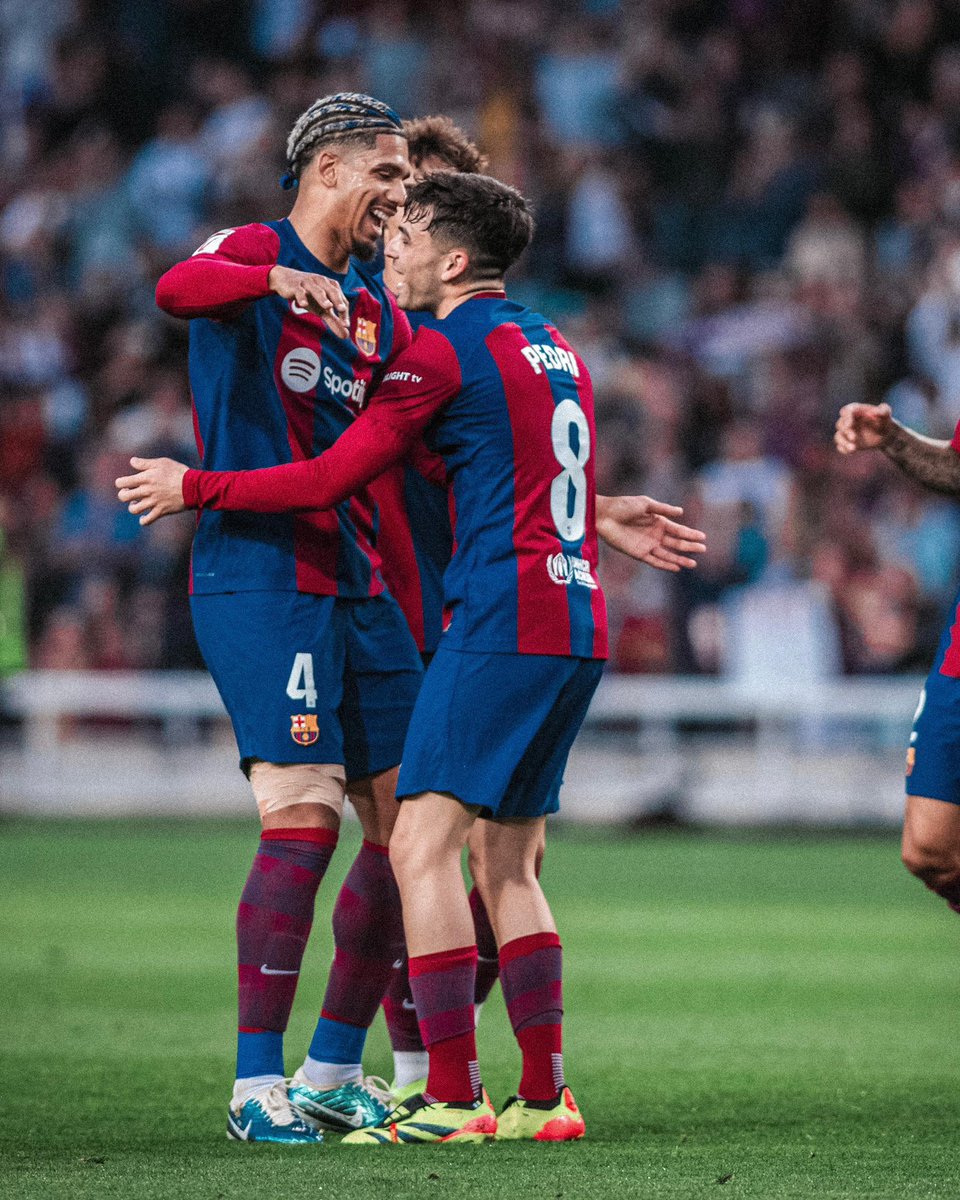 Linda victoria en el último partido en casa 🔵🔴🦍 @Pedri 🅰️😉 #ForçaBarça