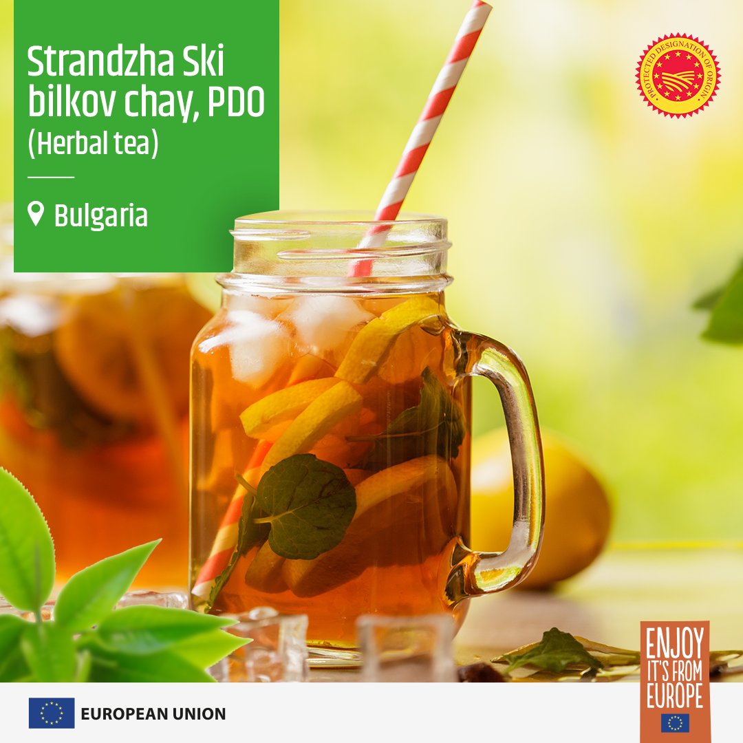 Beat the heat with iced teas this #summer! Try integrating the high-quality Strandzhanski bilkov chay PDO herbal tea from #Bulgaria, which boasts a PDO label; and give a refreshing twist to this popular #summerdrink! ​
​
#EU #MoreThanFood #PDO #HerbalTea #IceTea #Bulgaria #Summer