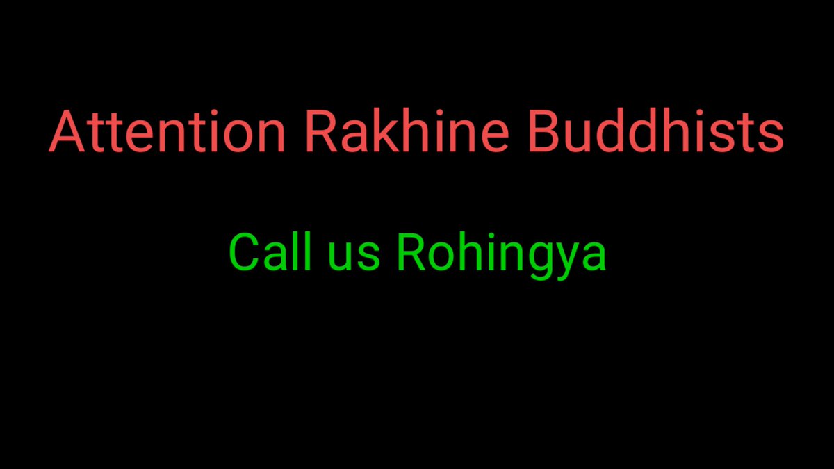 TechnicalShabb3's tweet photo. Attention Rakhine Buddhists

No power can compel and force Rohingya to accept the 'Bengali' term. Don't ever think even in your dream that Rohingya will accept the 'Bengali' term. Bengali means Bangladeshi who are staying in Bangladesh only but we are the indigenous of Arakan  1/ https://t.co/njXsPEt8uV