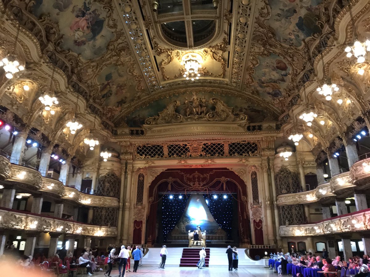 walkden_diana's tweet photo. Spectacular AGM visit with @frankmatchamsoc in Blackpool: Tower Ballroom, Tower Circus, and the Grand Theatre, all designed by Frank #Matcham #historictheatres https://t.co/4hmzbwgiJi
