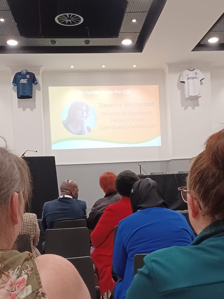 BosworthHC's tweet photo. Last week we had the opportunity to attend the Care Roadshow at Villa Park in Birmingham. It was lovely to see all the latest technology, new software and equipment available in care. They had some very interesting seminars from multiple speakers, including CQC! https://t.co/jwG5Hkx1Wd