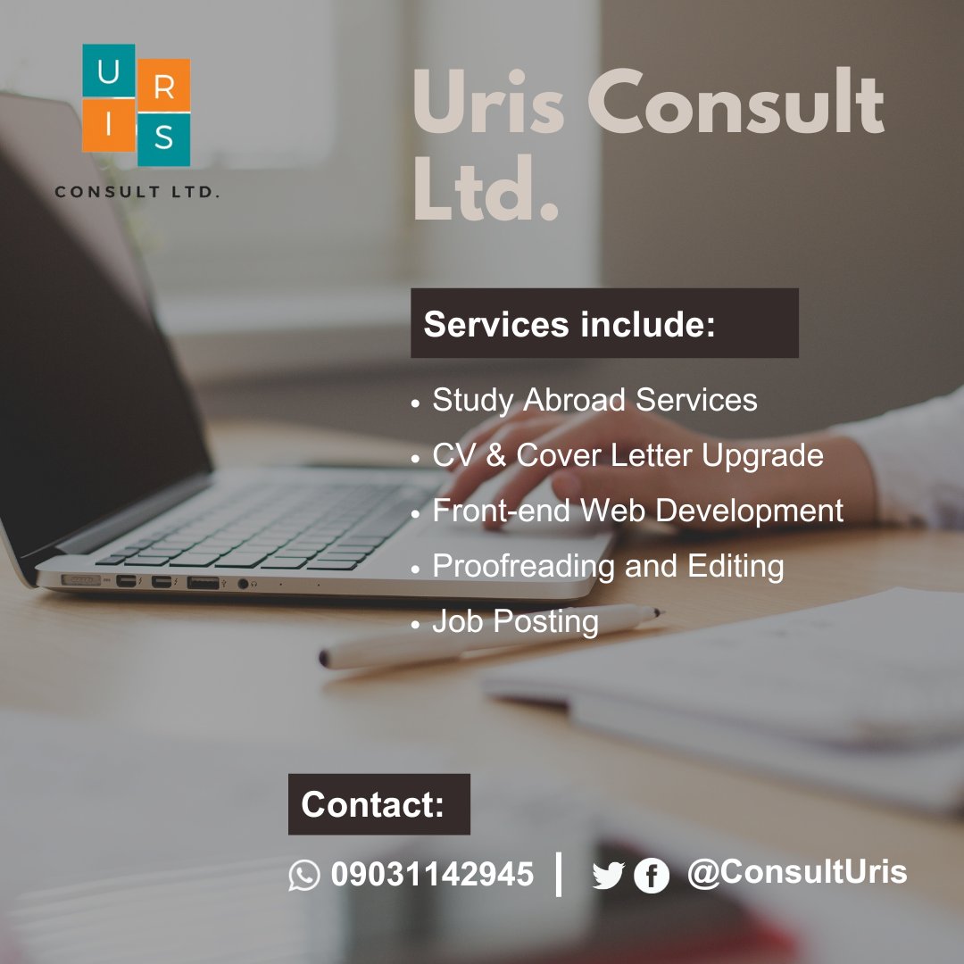 ConsultUris's tweet image. Unlock Your Potential with Our Expert Educational and Business Services!

🌟 Data Entry
🌟 Virtual Customer Service

We have the tools and expertise to guide you to success.

📚 Book Your Free Consultation Today!

#studyabroad #freelancework #jobposts #dataentry