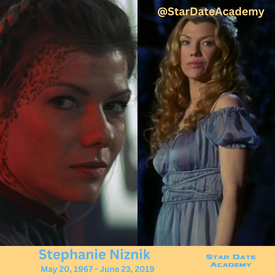 We remember the #StarTrek contributions of Stephanie Niznik.
She played Perim in Star Trek: Insurrection and a Wraith in 'Rogue Planet' ENT S1E18.
She was a regular on Everwood, recurred on Diagnosis: Murder, and guest starred on Lost.