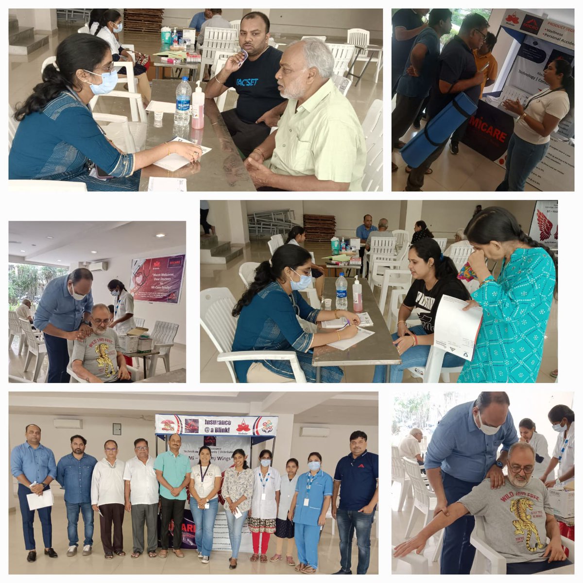 Event Highlights from May 18th at Armsburg Koundinya Society-Suchitra!
 
We are thrilled to share some moments from our successful health camp held at Armsburg Koundinya Society-Suchitra, on May 18th as part of our I2U2 (Insurance to Underprivileged) initiative.