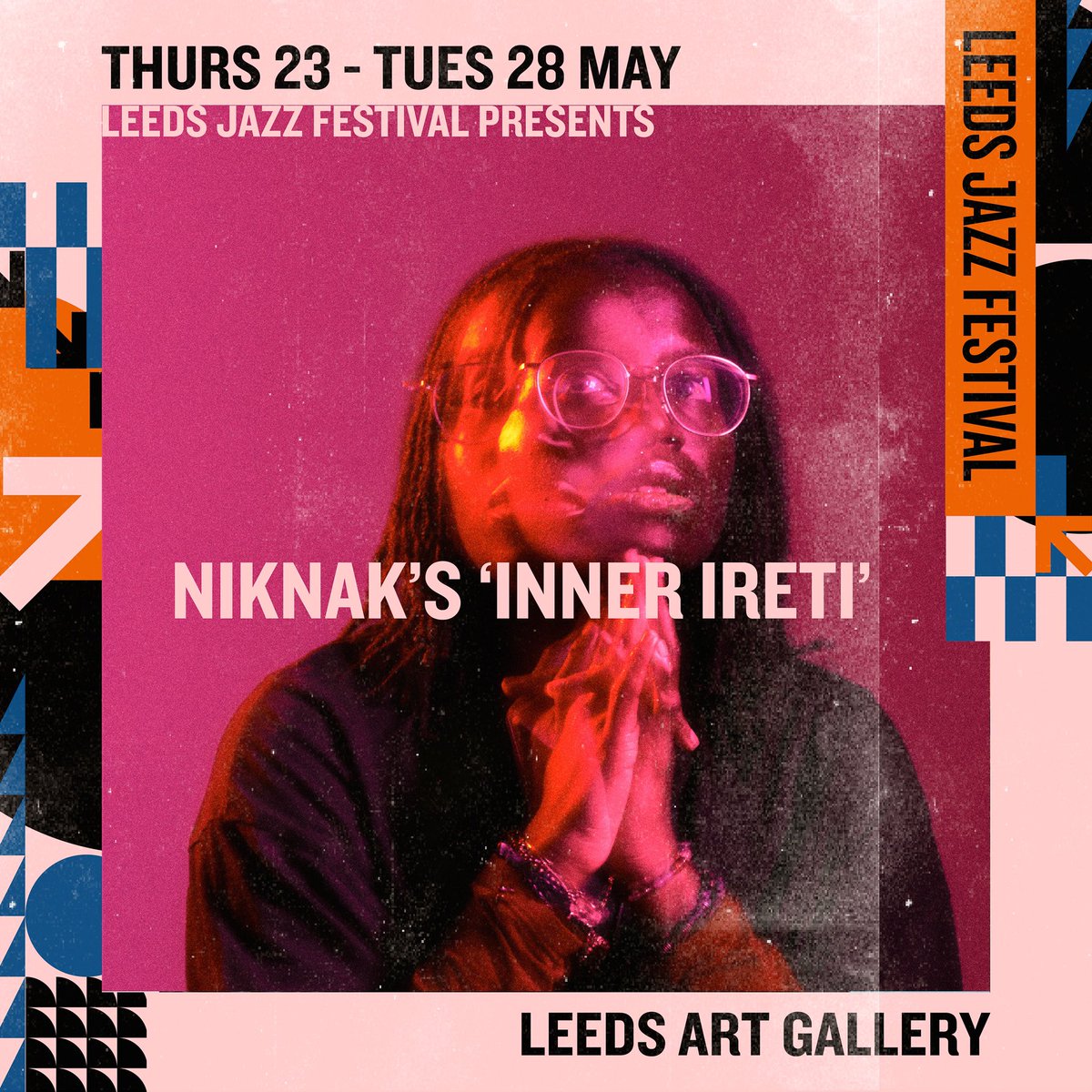 🧿🔮🌙✨ Join us for the launch of NikNak's @niknakdjmusic 'Inner Ireti' installation in the gallery's Central Court, from 1pm - 2pm on Thur 23 May, part of @leedsjazzfest . NikNak will delve into her journey as an artist in a Q&A & perform a DJ set. No need to book.