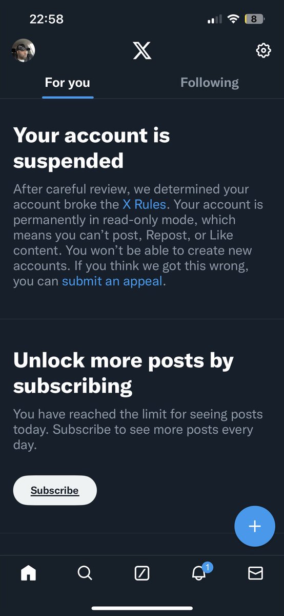 X suspended me for reasons unknown….meanwhile, racism, bullying, porn, misinformation run rampantly on this site