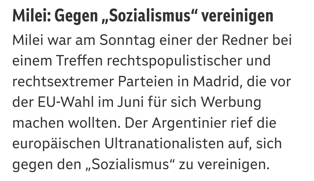 Liberale: 'Warum bezeichnet ihr Milei als Rechtspopulisten? Der ist nur libertär'

Meanwhile Milei: