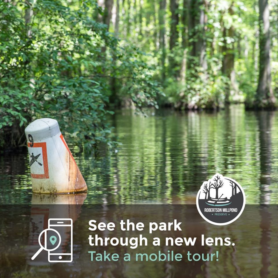 It's #MobileTourMonday! Did you know that many @WakeGovParks have mobile tours you can enjoy at home or while in the park? Today we are featuring the tour at #RobertsonMillpond Nature Preserve. Take the tour at: ow.ly/jjPT50CIZ0t