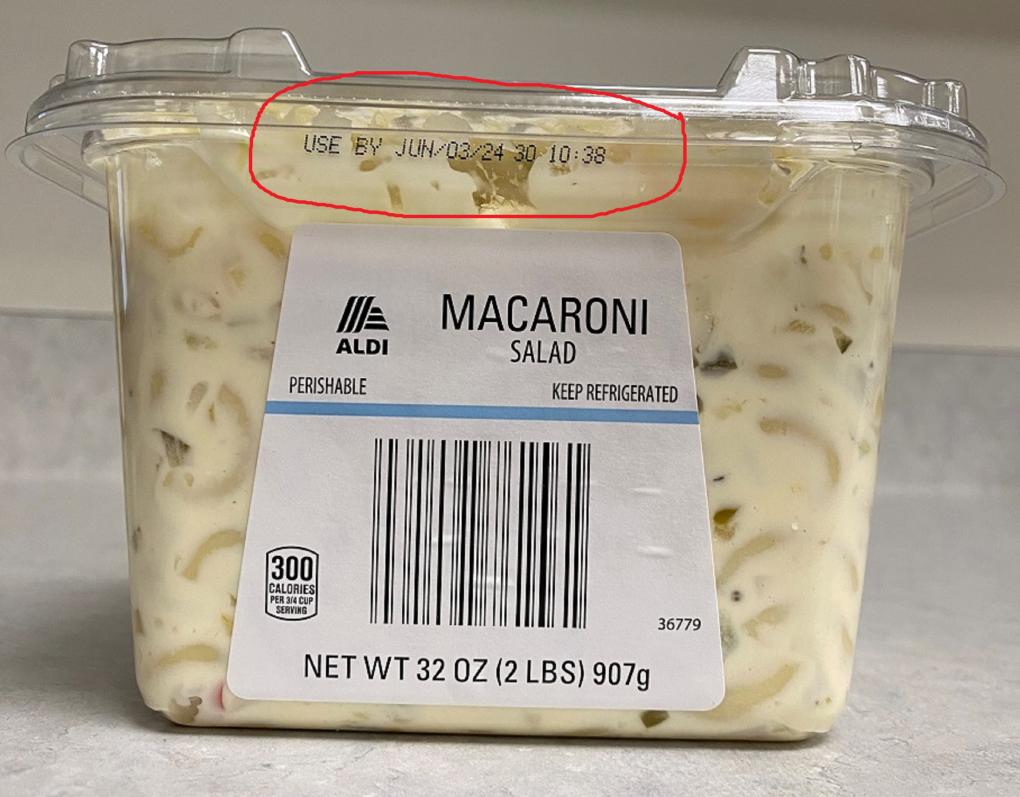Reser’s Fine Foods Announces Voluntary Recall of Single Batch of Aldi Macaroni 32 oz Salad with Use by Date of Jun/03/24 Due to Unlabeled Wheat Allergen fda.gov/safety/recalls…