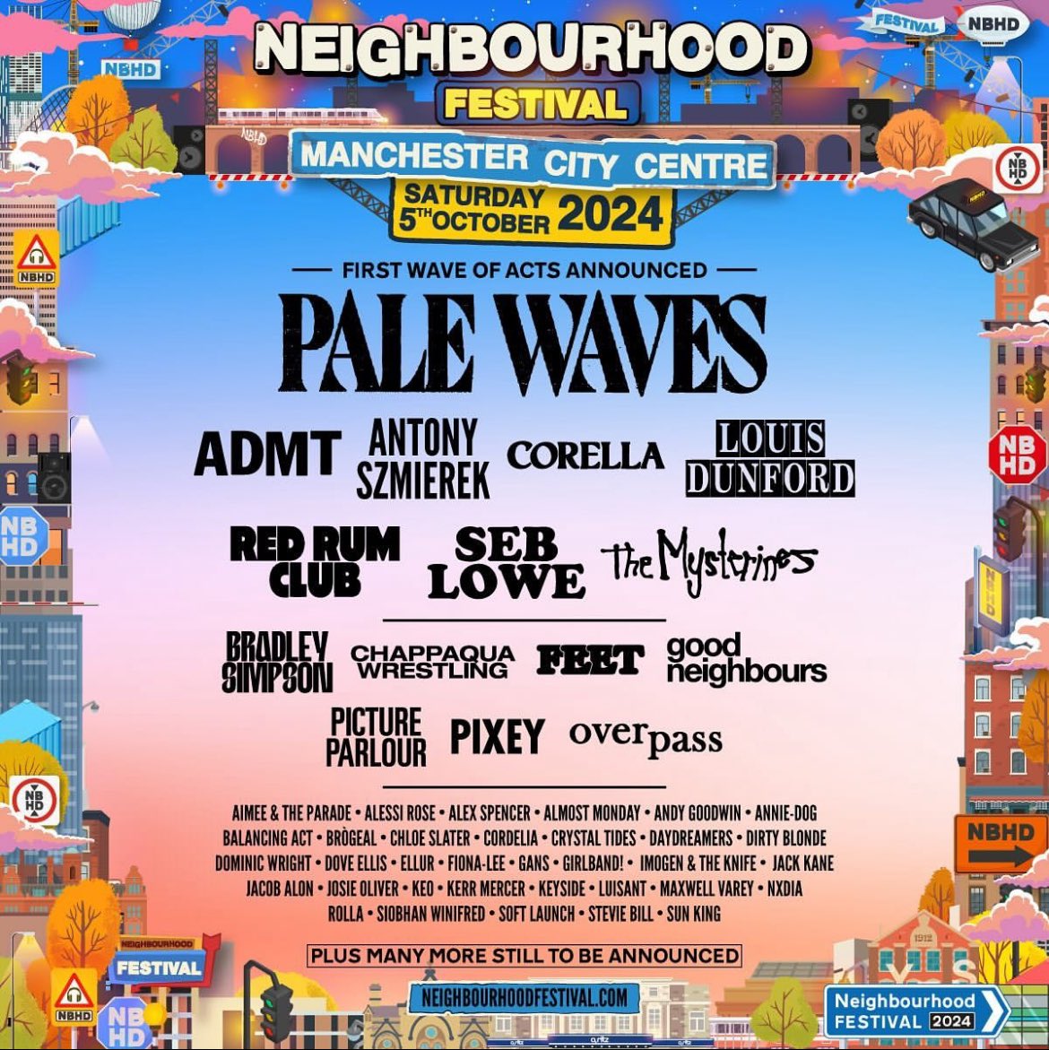 NEIGHBOURHOOD FESTIVAL The first wave of acts for this years @NBHDFestival is here. Tickets on sale Friday at 10am