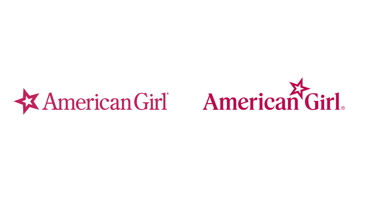 This is a new logo and identity for American Girl by Pentagram. simple steps. but awesome! 

- @LogoRedesigner 

#logo #newlogo #logodesign #logoredesign #logodesigner #brand #branding #americangirl