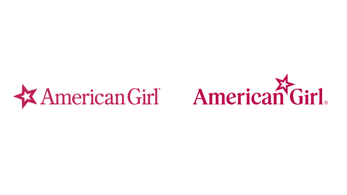 LogoRedesigner's tweet photo. This is a new logo and identity for American Girl by Pentagram. simple steps. but awesome! 

- @LogoRedesigner 

#logo #newlogo #logodesign #logoredesign #logodesigner #brand #branding #americangirl https://t.co/fCLJDWfDih