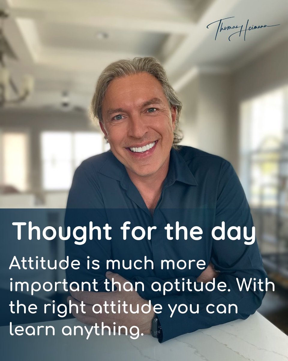 Attitude is much more important than aptitude. With the right attitude you can learn anything.
.
.
.
#topproducer #realtypartners #teamrealtypartners #teamgoteam #realestateagent #realtor #realtors #realtorlife #thomasheimann #kw #kellerwilliams #remax #coldwellbanker #exitrealty