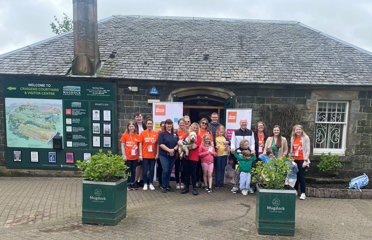 Minister for The Promise @NatalieDon_ joined @fosteringnet and members of the fostering community for a family friendly walk at Mugdock Country Park. Ms Don took the opportunity to talk to members of the community and celebrate the importance of foster care.