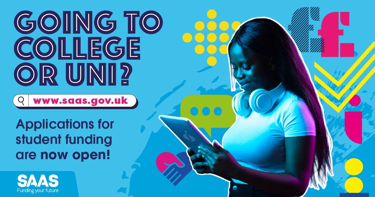 Students in Scotland! 📢 Apply as early as possible to ensure your funding is in place by the start of your course, and remember to tick the 'Tuition fee' box on your SAAS application. New and returning students can access our portal here: myportal.saas.gov.uk/saas/login #StartWithSAAS