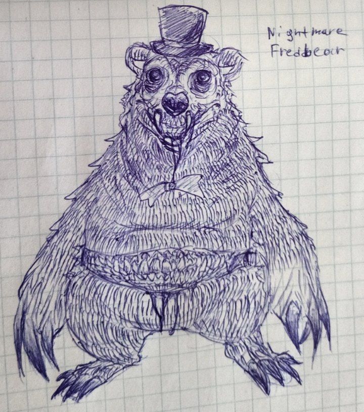 Nightmare Fredbear my design concept 
#fnaf #fnafart