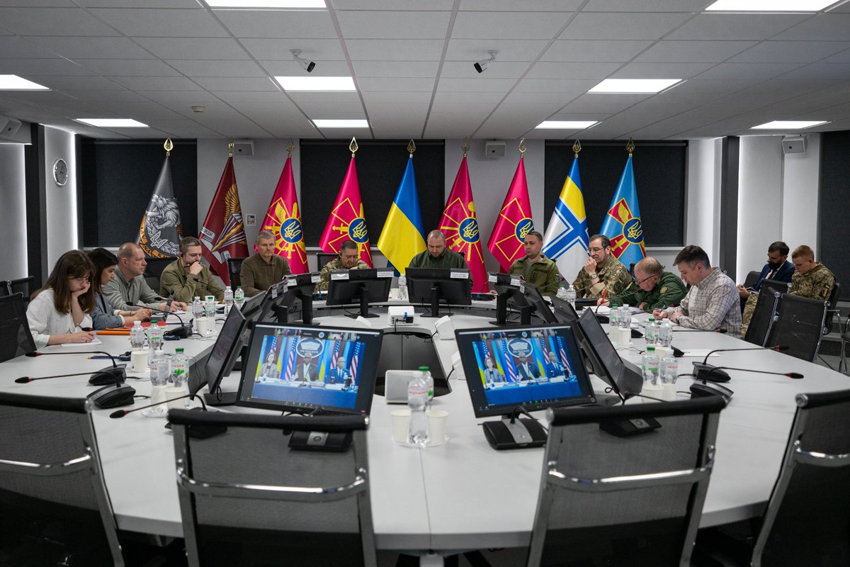 The 22nd meeting of the Ukraine Defense Contact Group (#Ramstein 22) has begun. We are grateful to our partners for their staunch support in our fight against russian aggression.