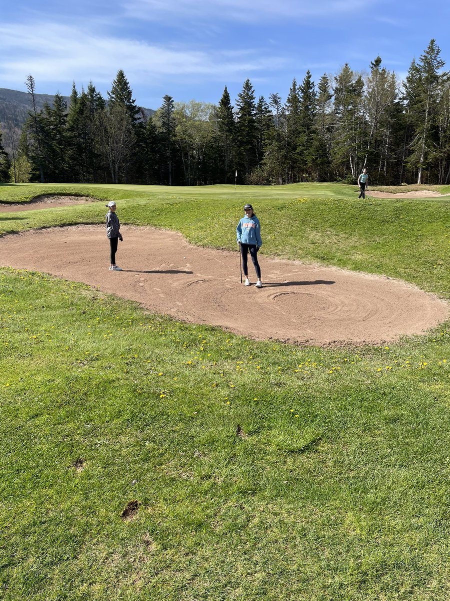 Final day underway here at <a href="/HumberValleyRes/">Humber Valley Resort</a> for our 2024 Spring Junior Camp! The players are playing the back nine this morning before wrapping up until next year!

Pictured are two of our Canada Games team players Mila and Freya Snook.