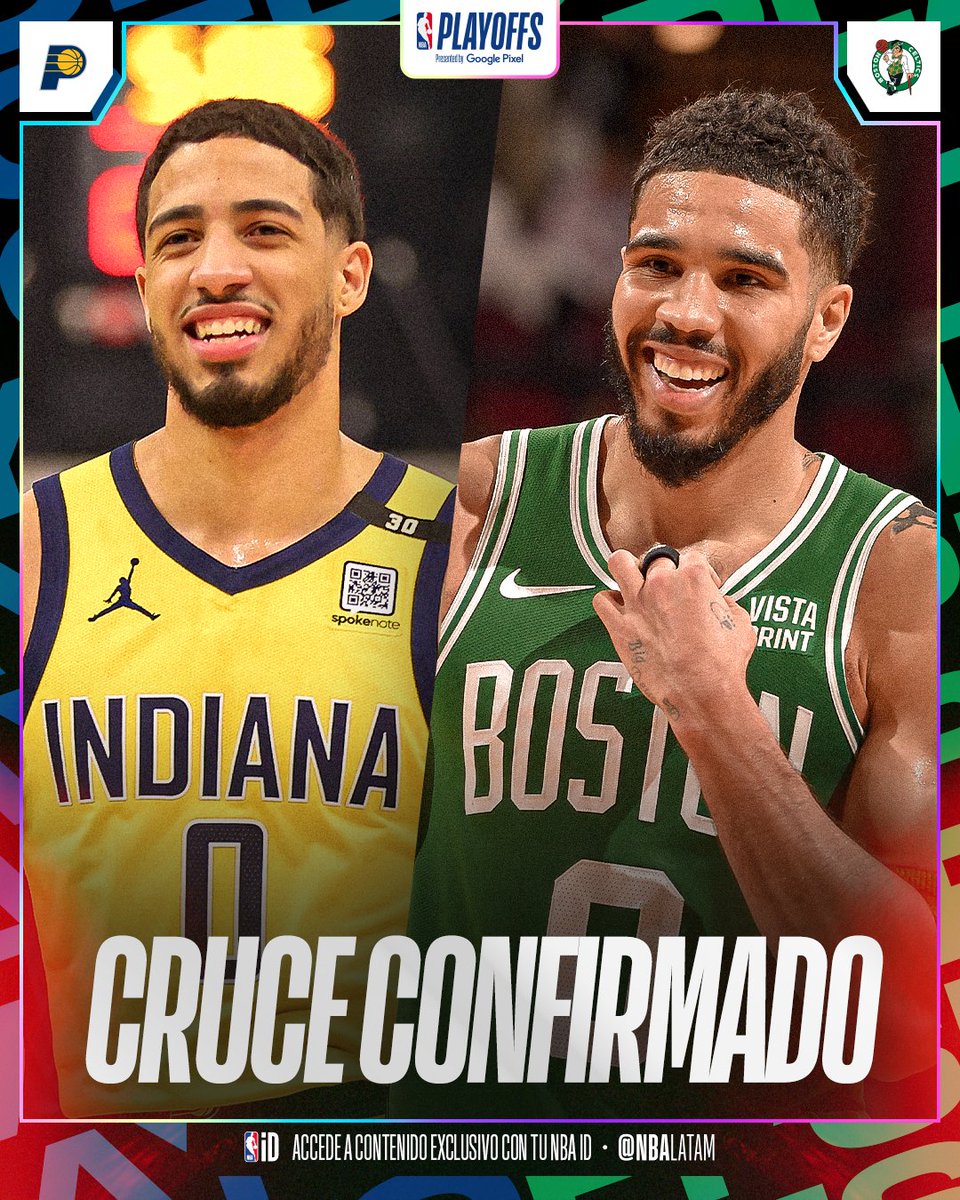 Final de la Conferencia Este 🔥 Boston Celtics 🆚 Indiana Pacers ¿Quién pasará a la #NBAFinals? Boston Celtics: 1.10 Indiana Pacers: 7.00 🍀APUESTA Y GANA👉 bit.ly/45XWOdR