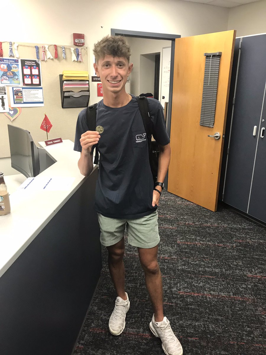 Patriot Shoutout to Senior Dalton Heller who read his last morning announcement last Friday! Dalton - We will miss you! #ClassOf2024out #TPW