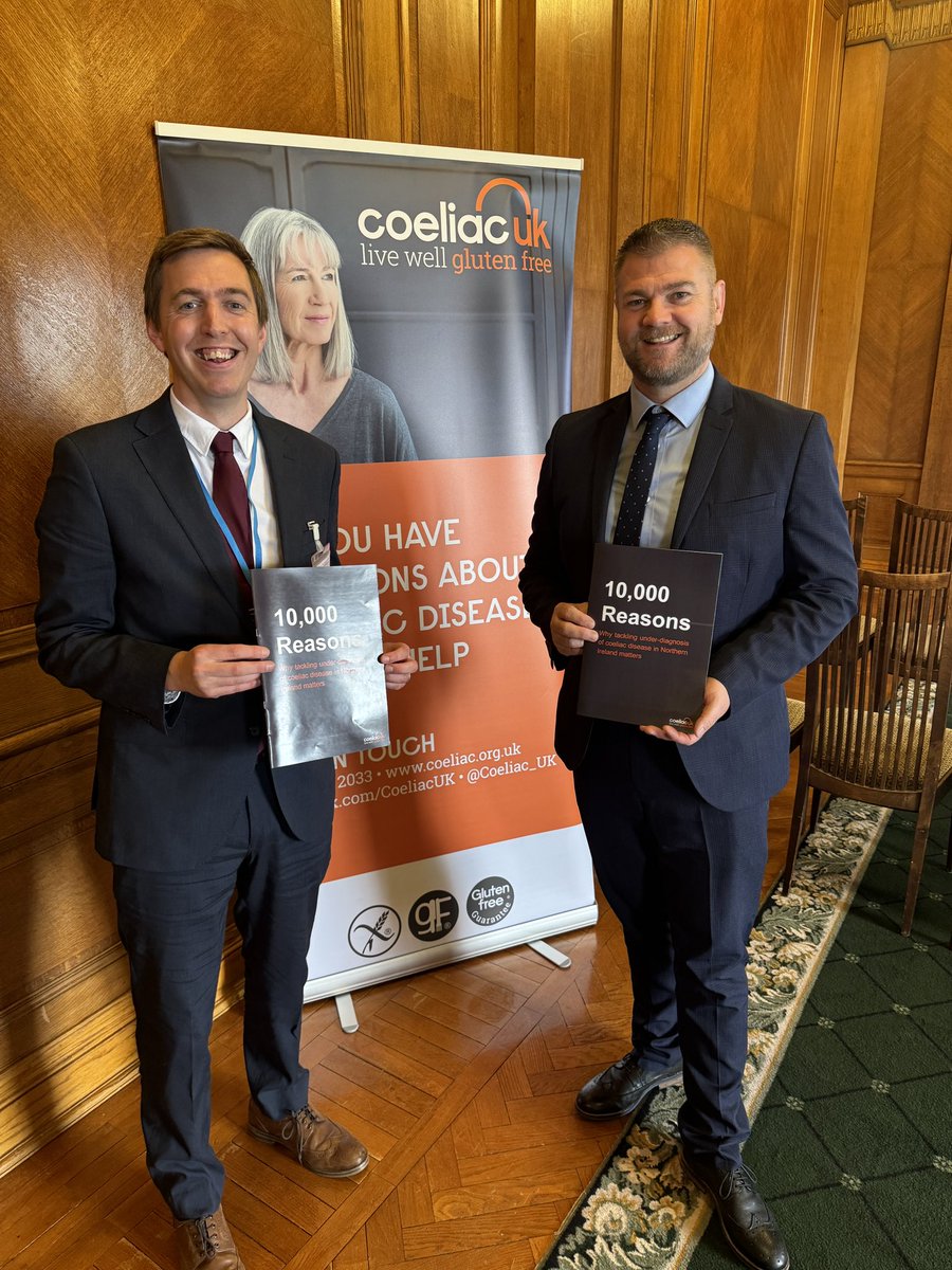 ColinSDLP's tweet photo. Delighted to host and open the @Coeliac_UK event today in Stormont on delays, diagnosis and the missing 10,000. Currently only 52% of those with coeliac disease have a diagnosis. Much more to be done!
@SDLPlive https://t.co/NemUFWTrUE