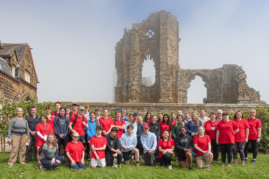 AmpleforthColl's tweet photo. A fabulous effort from students on The Big Walk at the weekend – 78km over 24hrs from Whitby Abbey back to the College to raise funds for Oakfield School in Nottingham, a school for children with physical and/or learning difficulties – well done to all involved! #compassforlife https://t.co/yVyt72fklr
