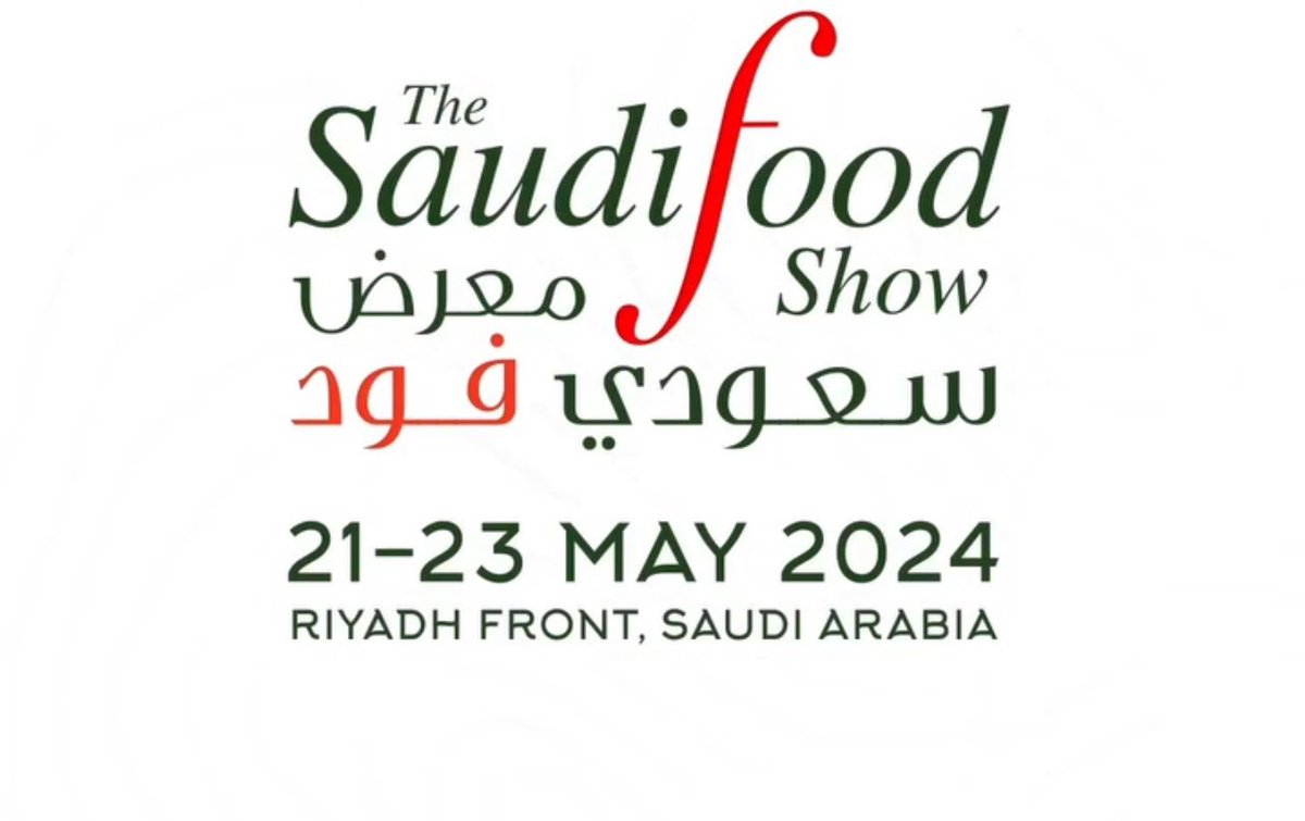 معرض سعودي فود للأغذية 

📍واجهة الرياض  
🗓️ 21 ~ 23 مايو 
⌚️12 ~ 8 مساءً
🎫 التسجيل على visit.thesaudifoodshow.com/Visitor/Regist…
💵 تبدأ من 150 ريال 
📌تنظيم: @modon_ksa