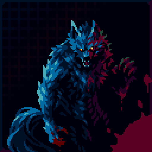 獣人のドット絵 #ドット絵 #pixelart