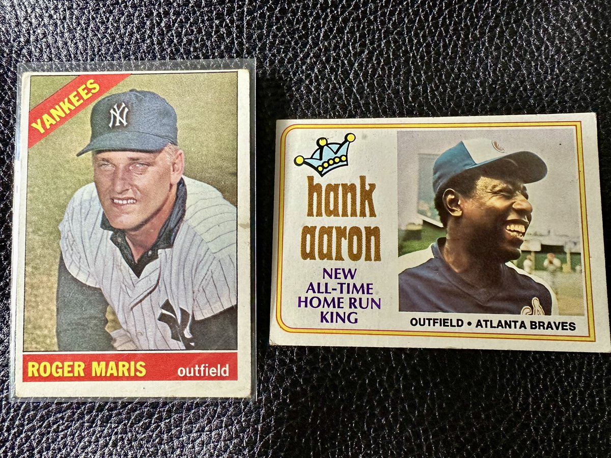 Picked these up this past weekend in the discount bin. #HammerinHank #RogerMaris