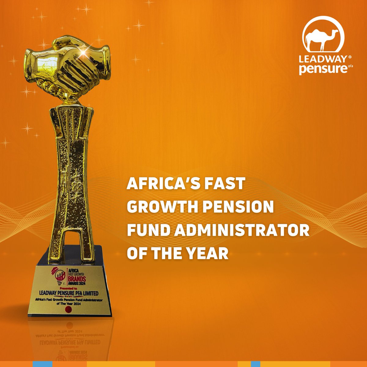 We are thrilled to be Africa's Fastest Growth Pension Fund Administrator!  

Huge thanks to YOU, our clients & team for fueling this journey. Cheers to continued success & serving you even better!

#leadwaypensurepfa #awardrecognition #Leadway #liveyourbestlife