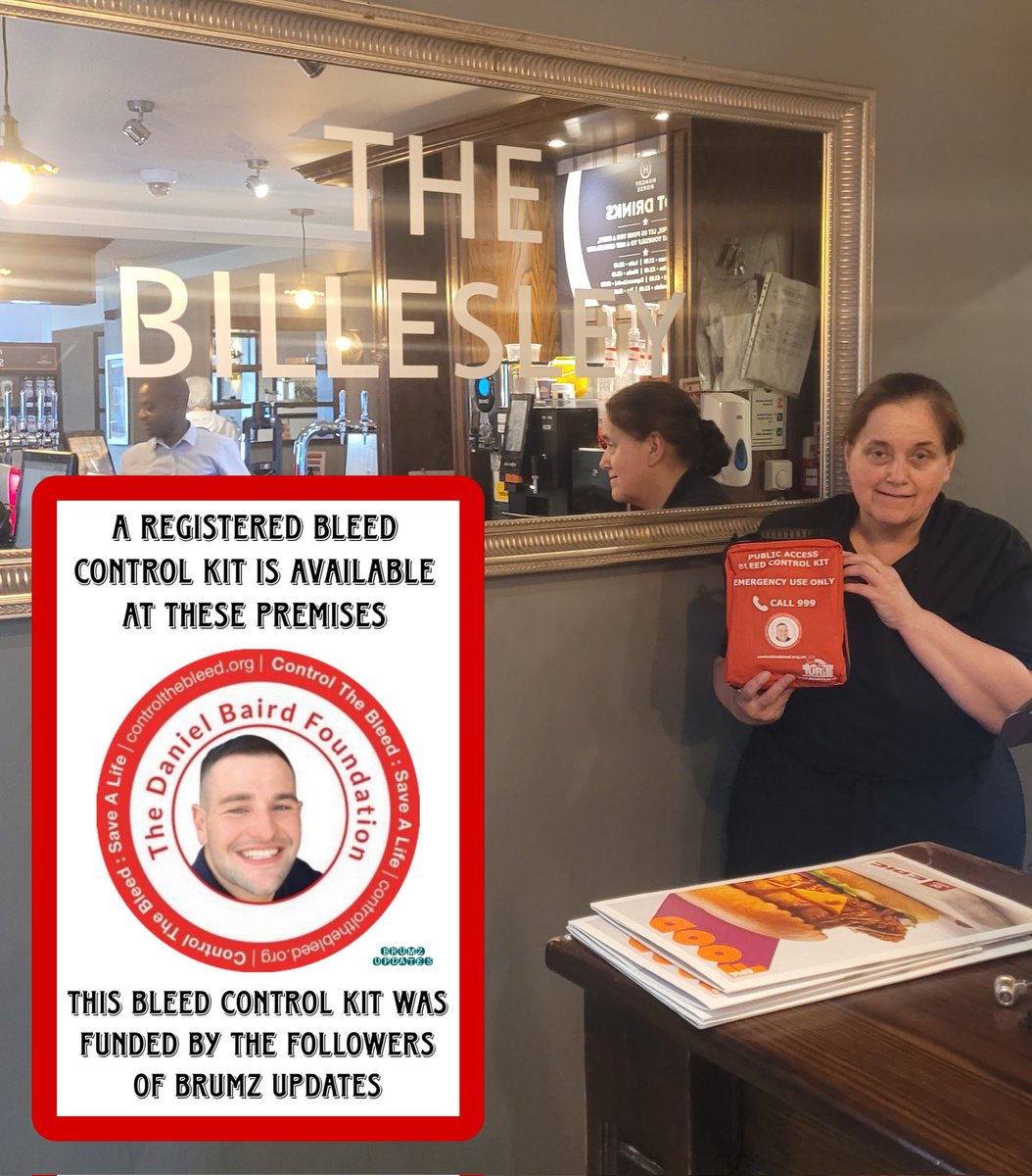 Another bleed control kit handed out ❤️

This kit will be registered and available at The Billesley, Birmingham

#ControlTheBleed