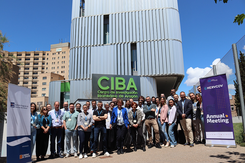 iacs_aragon's tweet photo. The 2nd Annual Meeting of @hervcov continues this afternoon and tomorrow Tuesday 21st May at the CIBA building!

More than 40 researchers from all over Europe are in Zaragoza sharing the progress of this project, focused on the viral HERV-W-ENV protein

Group photo📸👇 https://t.co/AyaeLmk4Zu