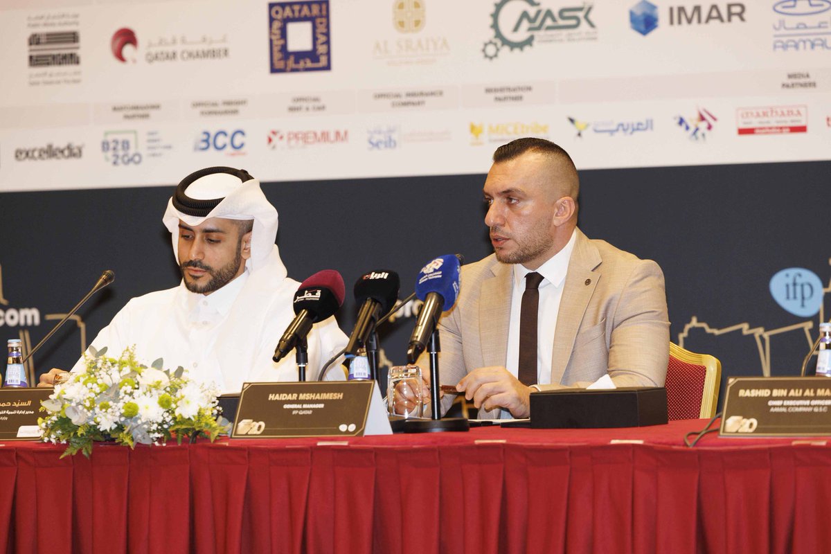 ProjectQatarPQ's tweet photo. IFP Qatar LLC hosted a press conference at Sheraton Grand Doha Resort & Convention Hotel today, unveiling details of the special 20th edition of #ProjectQatar #Exhibition and #Conference taking place from May 27 to 30 at Doha Exhibition and Convention Center (DECC).
We're honored to have had various representatives from the event’s sponsors and partners in attendance from both public and private sectors. A big thank you to all the esteemed guests and speakers who shared their insights and support during the press conference. Looking forward to seeing you all again at the event's grand opening on Monday, May 27th.
#ProjectQatar #Qatar #Doha #Construction #Smartbuilding #Smartmaufacturing #SmartCities
@Sheratondoha @Deccqatar @q_terminals @GOICGCC @AlSraiyaGroup @gulfcraftsqa @MOCIQatar