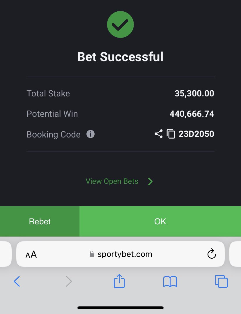 Oya drop your sporty ID. Don’t miss this game for any reason. 🤌💰 We win together we lose together.