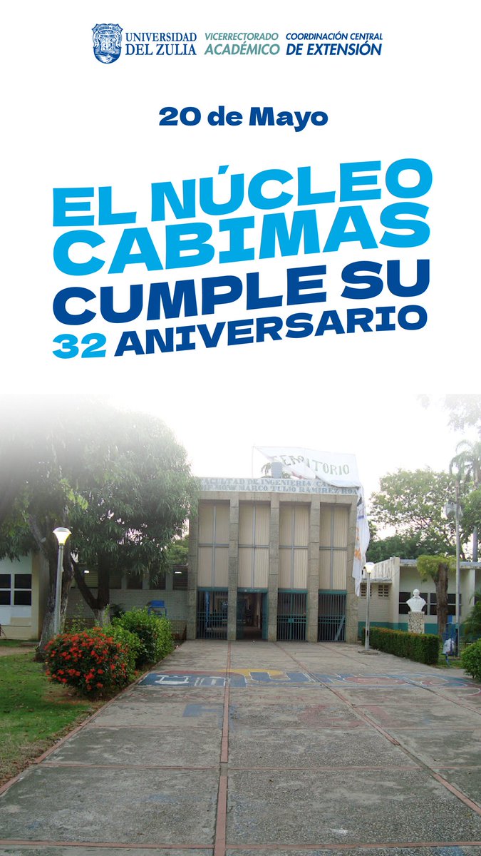 El Núcleo LUZ  Cabimas <a href="/NucleoLUZCOL/">LUZ-COL</a>  cumple hoy 20 de Mayo su 32 Aniversario. ¡FELICIDADES!👏