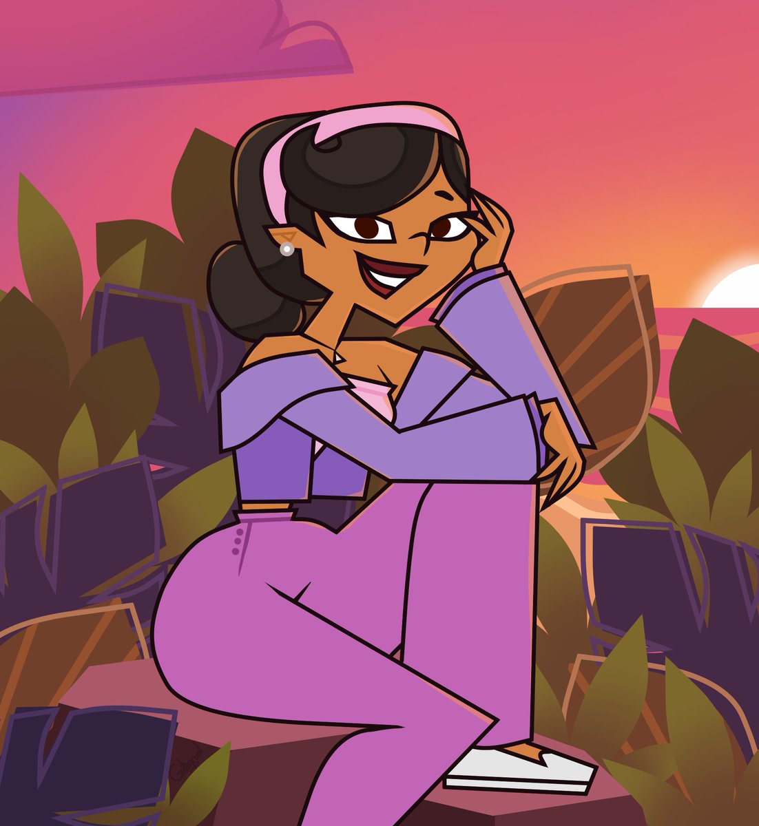 Gutagruel's tweet photo. Beatriz from Exotic Escapade!
The color palettes of the backgrounds and characters have been SO good. There was no way I wouldn't be drawing 'em.
If you haven't yet, check out @ExoticEscapade!
#eetwt #exoticescapade https://t.co/2t7dNOXdDT