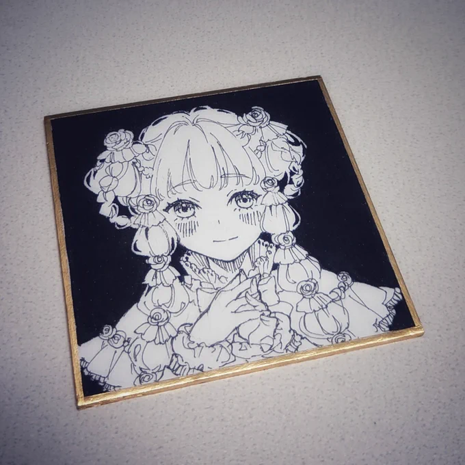やっぱりペン入れ大好き。加筆や加工はまた明日。#wip 