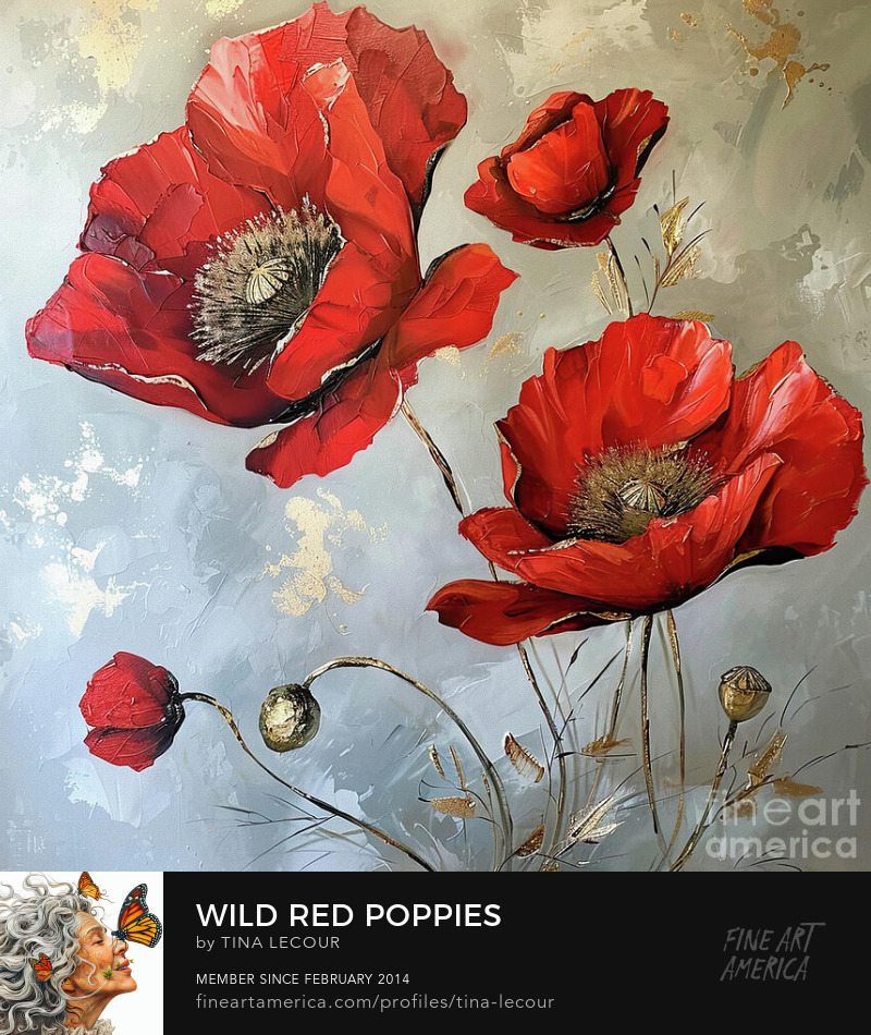 Wild Red Poppies...Available Here..tina-lecour.pixels.com/featured/wild-… #FlowersOnX #flower #floralart #floral #wallartforsale #wallart #homedecor #interiordecor #interiordesigner #interiordesign #giftideas #gifts #greetingcards #nature #Gardeninglife #gardens #homedecoration #artprint #red