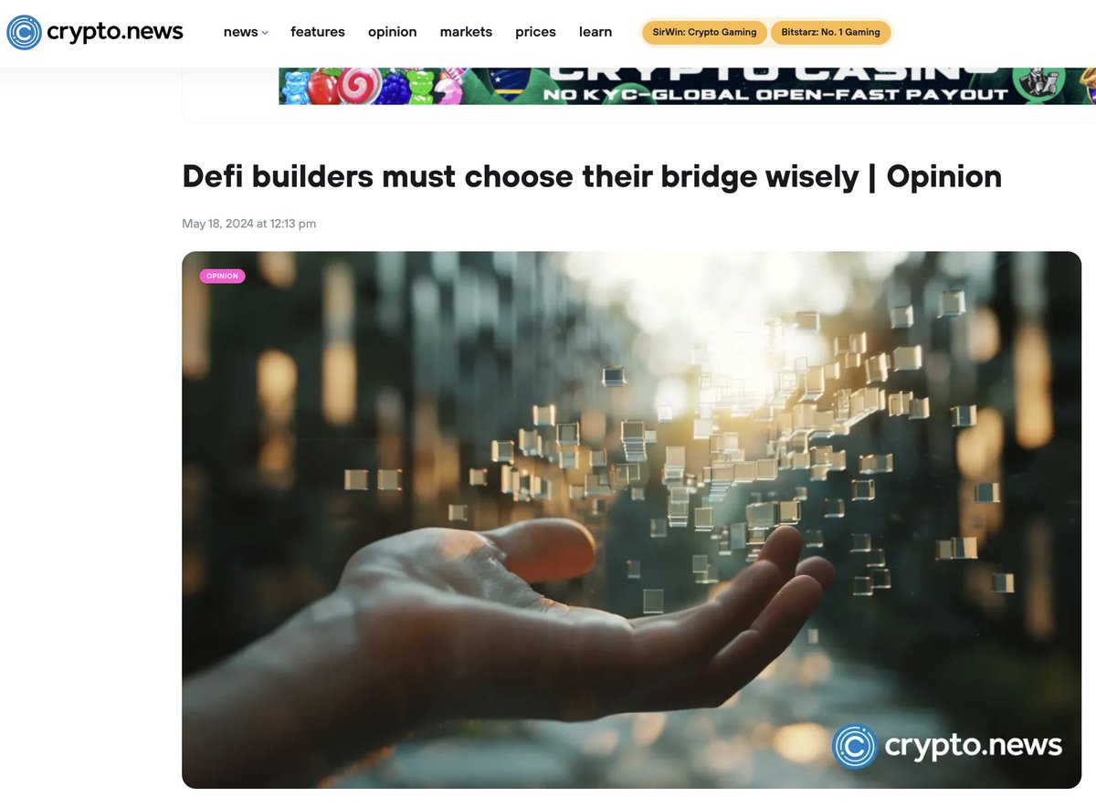 🚀 Exciting Update: Kima is featured on Cryptonews! 🚀 Wondering why the compliance layer is crucial for #Web3 builders choosing a #blockchain bridge? 🔍 Check out expert thoughts from our CTO, @TravelTechGuy, reflecting on the KryptoSwap hack, in his latest article for