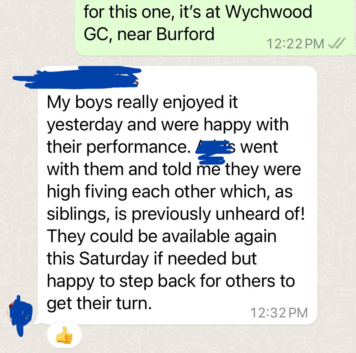 This is as important as the results in golf and indeed sport! Love it! 👍😀