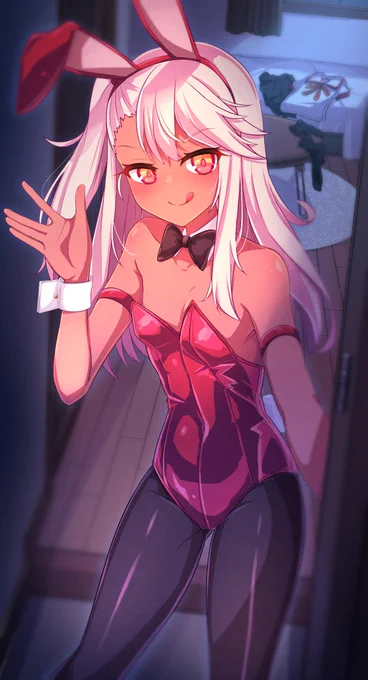家に帰ったらバニークロエちゃんが待ち構えていてほしい人生だった。(Skeb依頼品) 