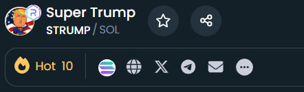 Super Trump - $STRUMP | Solana tweet media
