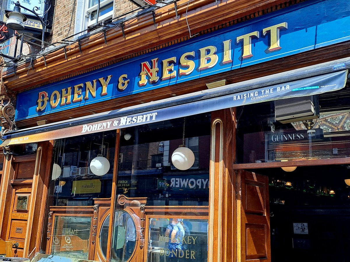 Doheny & Nesbitt, one of the more beautiful shop fronts in Dublin.