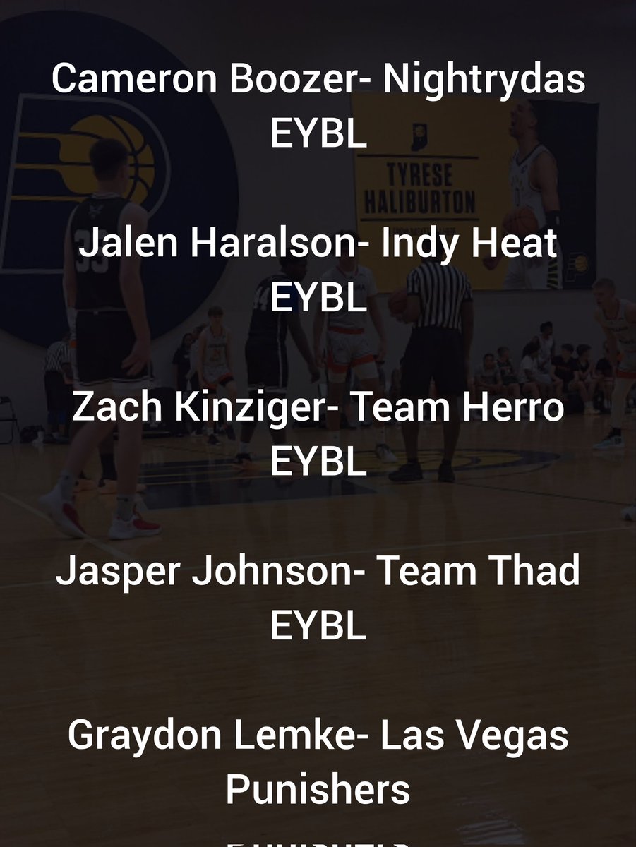 Patrick (@pwooley03) on Twitter photo Best players in the c/o '25 nation-wide I saw this past weekend @ the EYBL + Prelude 32 <a href="/NikeEYB/">EliteYouthBasketball</a> @Prelude_league
<a href="/boozer_cameron/">Cameron Boozer</a> Nightrydas 💪🏼
<a href="/JalenHaralson3/">Jalen Haralson</a> Indy Heat 💰
<a href="/BruhJasperJ/">Jasper Johnson</a> Team Thad 🪣
<a href="/zach_kinziger/">Zach Kinziger</a> Team Herro 🎯
<a href="/graydonlemke/">Graydon Lemke</a> Las Vegas Punishers 😴 Best players in the c/o '25 nation-wide I saw this past weekend @ the EYBL + Prelude 32 <a href="/NikeEYB/">EliteYouthBasketball</a> @Prelude_league
<a href="/boozer_cameron/">Cameron Boozer</a> Nightrydas 💪🏼
<a href="/JalenHaralson3/">Jalen Haralson</a> Indy Heat 💰
<a href="/BruhJasperJ/">Jasper Johnson</a> Team Thad 🪣
<a href="/zach_kinziger/">Zach Kinziger</a> Team Herro 🎯
<a href="/graydonlemke/">Graydon Lemke</a> Las Vegas Punishers 😴