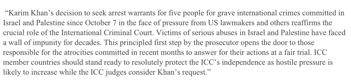 Response from <a href="/balkeesjarrah/">Balkees Jarrah</a>, associate international justice director at <a href="/hrw/">Human Rights Watch</a>: