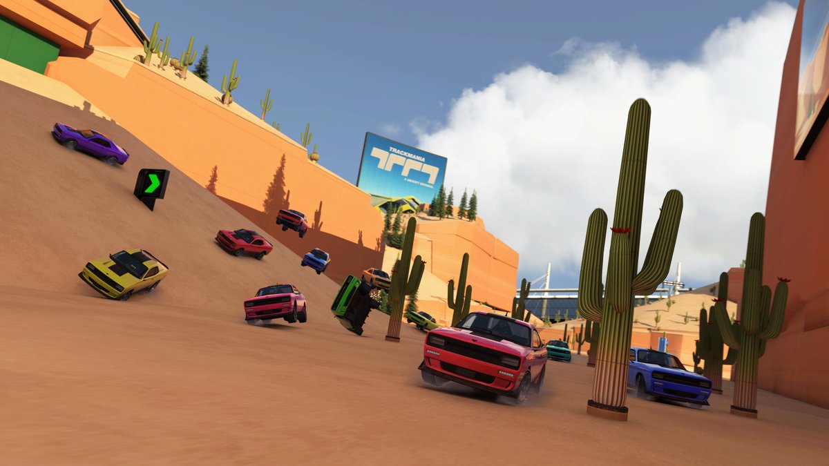 A new Discovery campaign will be available from May 22 with 25 exclusive tracks featuring the Desert car. Collect medals, climb the ranks and score sweet Trackmania 20th anniversary prizes! 🎁