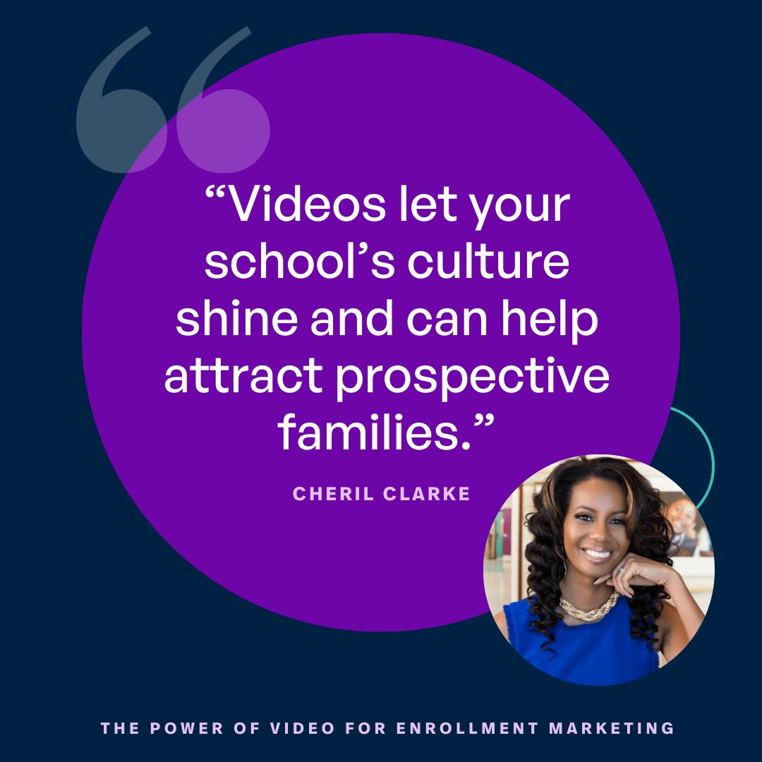 Have a great STEAM program? Video can highlight it best. Excellent sports or academic programs? TikTok, YouTube, Facebook, and Instagram are great platforms to use videos to highlight them. Read Cheril's article about using video in at the link. hubs.la/Q02pwD1c0